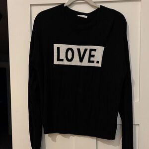 Black LOVE Sweater
